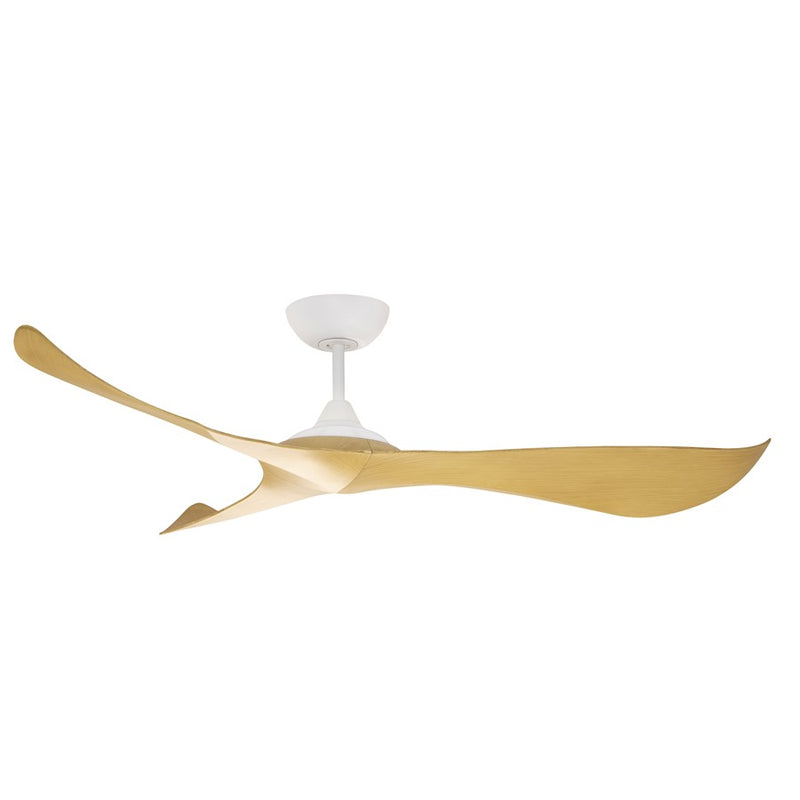 Maxim Keanu 56" Indoor/Outdoor Ceiling Fan, Matte White/Teak