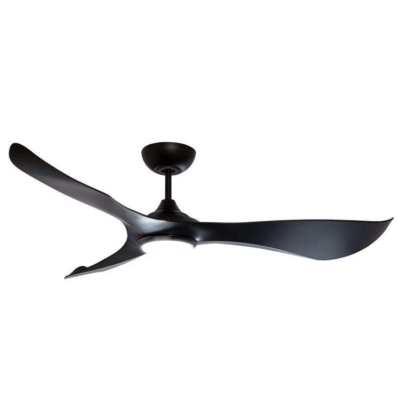 Maxim Lighting Keanu 1 Light Outdoor Ceiling Fan, White/Black