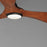 Maxim Lighting Keanu 1Lt Outdoor Ceiling Fan, Black/Walnut/White