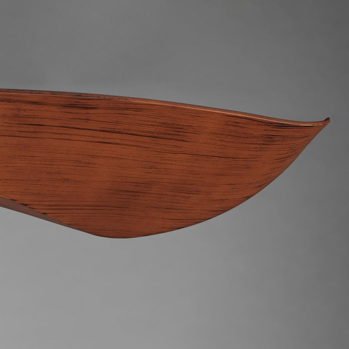 Maxim Lighting Keanu 1Lt Outdoor Ceiling Fan, Black/Walnut/White