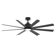 Maxim Lighting Condor 1 Light 14.5" Indoor Ceiling Fan, Black/White - 88767WTBK