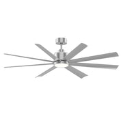 Maxim Lighting Condor 1Lt 14.5" Indoor Ceiling Fan, Nickel/White - 88767WTSN