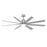 Maxim Lighting Condor 1Lt 14.5" Indoor Ceiling Fan, Nickel/White - 88767WTSN