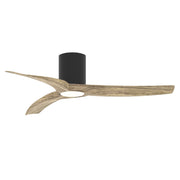 Maxim Drifter 52in 3-Blade Outdoor Hugger Ceiling Fan | Coastal Black and Driftwood ABS | Covered Patio & Deck | 52 x 52 x 10 in | Model 88771WTBKDW