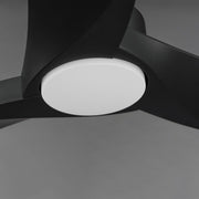 Maxim Lighting Drifter 52in 1-Light Outdoor Ceiling Fan | Coastal Black and Black ABS | Covered Patio & Deck | 52 x 52 x 13 in | Model 88772WTBK