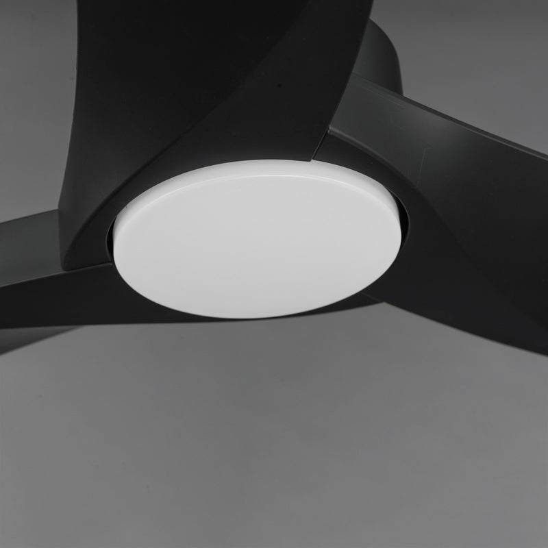 Maxim Lighting Drifter 52in 1-Light Outdoor Ceiling Fan | Coastal Black and Black ABS | Covered Patio & Deck | 52 x 52 x 13 in | Model 88772WTBK