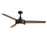 Maxim Lighting Trio 2 Light 17.5" Indoor Ceiling Fan, Black