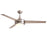 Maxim Lighting Trio 2 Light 17.5" Indoor Ceiling Fan, Satin Nickel