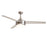 Maxim Lighting Trio 2 Light 17.5" Indoor Ceiling Fan, Satin Nickel