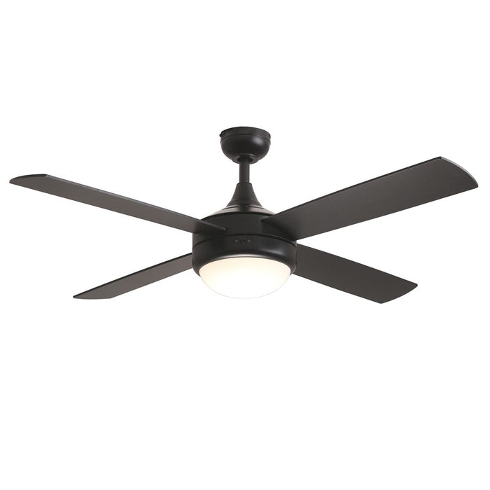 Maxim Lighting Quattro 1 Light 17.5" Indoor Ceiling Fan, Black