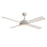 Maxim Lighting Quattro 1 Light 17.5" Indoor Ceiling Fan, Matte White