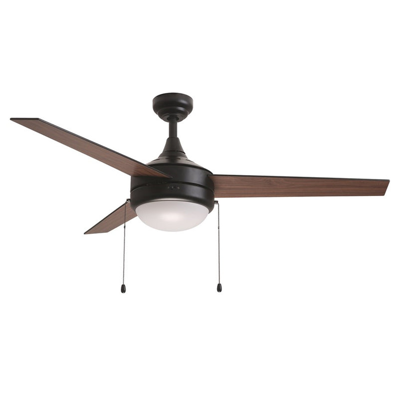 Maxim Lighting Trio 2Lt 17.5" Indoor Ceiling Fan/Pull Chain, Black