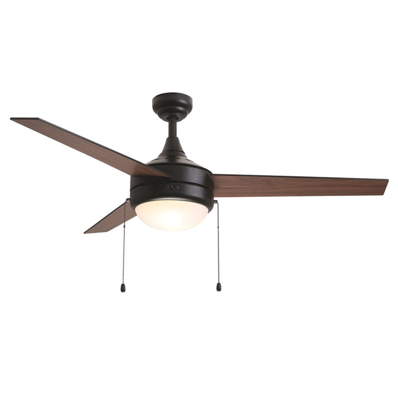 Maxim Lighting Trio 2Lt 17.5" Indoor Ceiling Fan/Pull Chain, Black