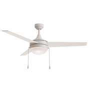 Maxim Lighting Trio 2Lt 17.5" Indoor Ceiling Fan/Pull Chain, Matte Wht - 88793MW