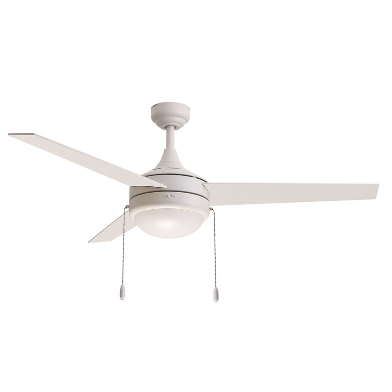 Maxim Lighting Trio 2Lt 17.5" Indoor Ceiling Fan/Pull Chain, Matte Wht