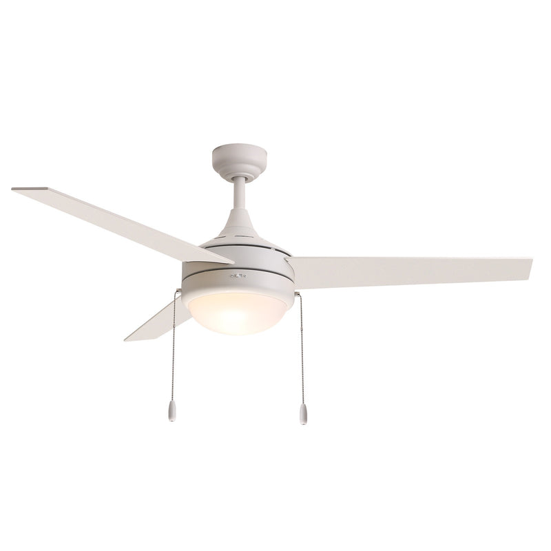 Maxim Lighting Trio 2Lt 17.5" Indoor Ceiling Fan/Pull Chain, Matte Wht