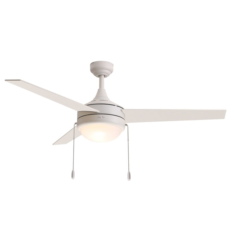 Maxim Lighting Trio 2Lt 17.5" Indoor Ceiling Fan/Pull Chain, Matte Wht