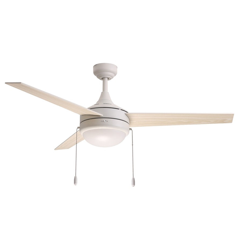 Maxim Lighting Trio 2Lt 17.5" Indoor Ceiling Fan/Pull Chain, Matte Wht