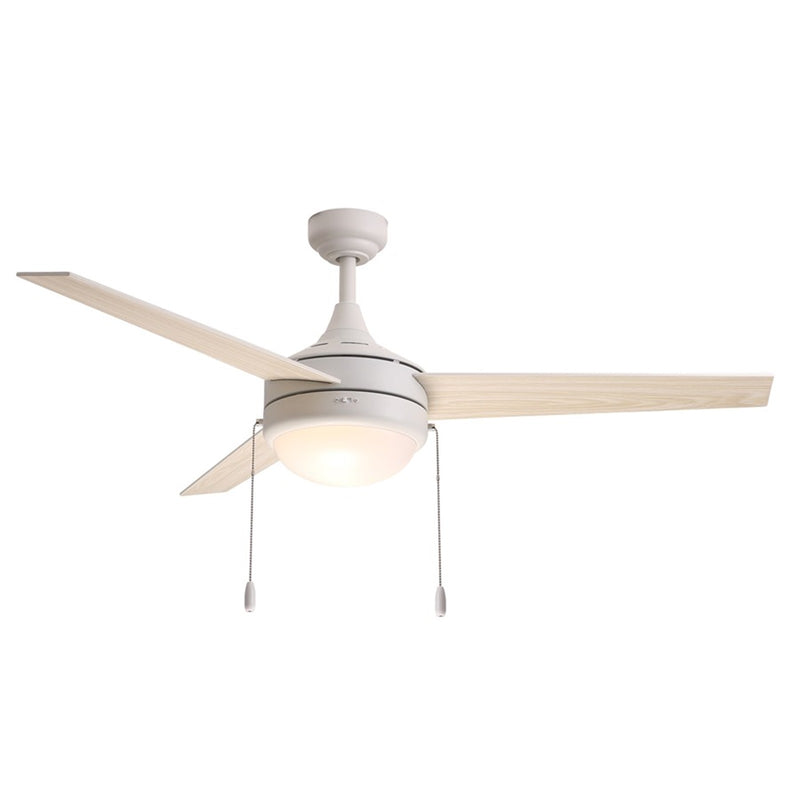 Maxim Lighting Trio 2Lt 17.5" Indoor Ceiling Fan/Pull Chain, Matte Wht