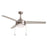 Maxim Lighting Trio 2Lt 17.5" Indoor Ceiling Fan/Pull Chain, Nickel