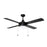 Maxim Lighting Quattro 1 Light Indoor Ceiling Fan, Black - 88794BK