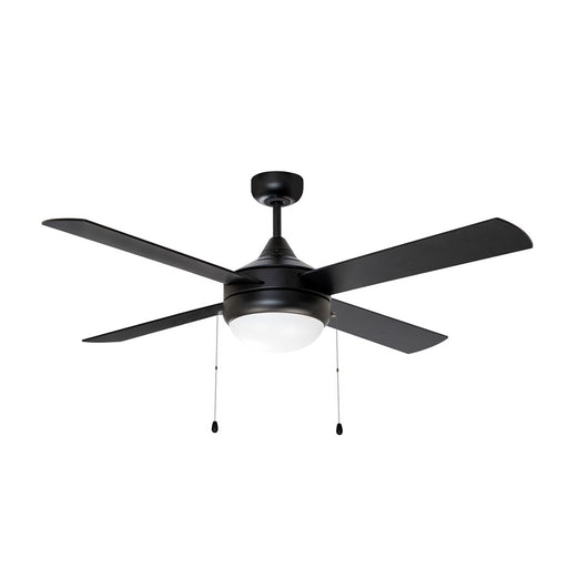 Maxim Lighting Quattro 1 Light Indoor Ceiling Fan, Black - 88794BK