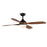 Maxim Lighting Bola 1 Light Indoor Ceiling Fan, Walnut/Black - 88811WNBK