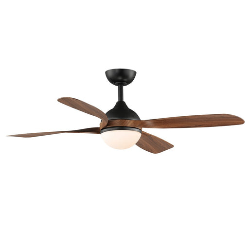 Maxim Lighting Bola 1 Light Indoor Ceiling Fan, Walnut/Black - 88811WNBK