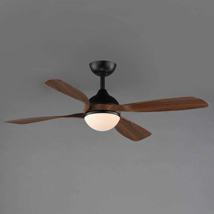 Maxim Lighting Bola 1 Light Indoor Ceiling Fan, Walnut/Black