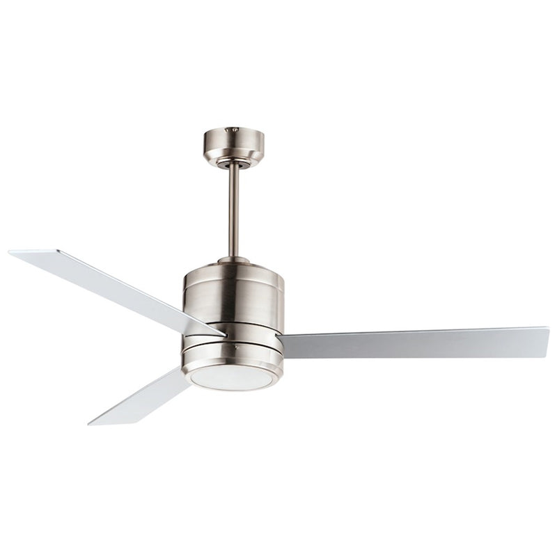 Maxim Lighting Tanker 52" Nickel Outdoor E-Star LED Fan, Satin Nickel
