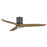 Maxim Lighting Woodwind 1Lt 10.5" Ceiling Fan, Charcoal Bronze/Wht - 88830WTCHL