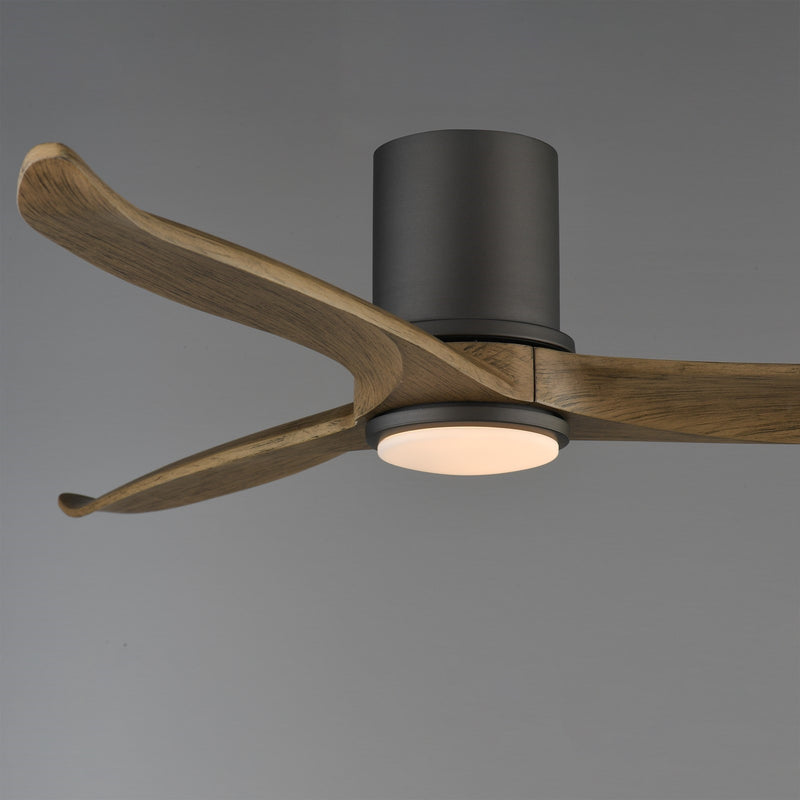 Maxim Lighting Woodwind 1Lt 10.5" Ceiling Fan, Charcoal Bronze/Wht