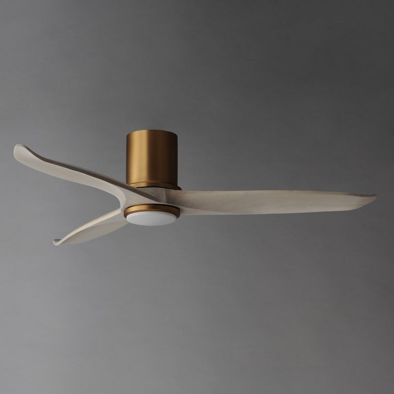 Maxim Lighting Woodwind 1Lt 10.5" Indoor Ceiling Fan, Brs/Wht