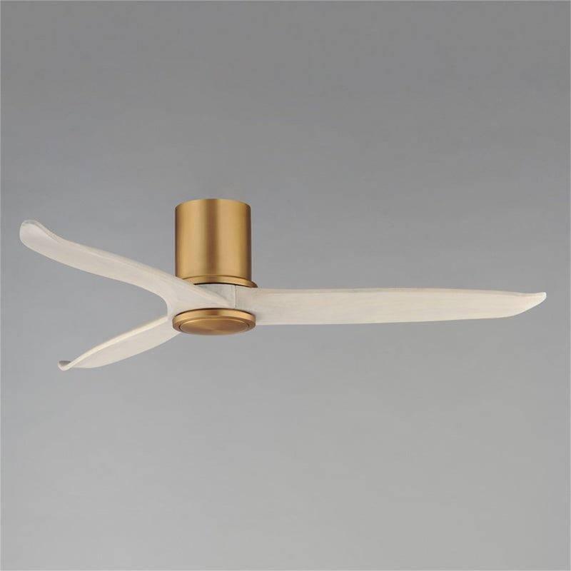 Maxim Lighting Woodwind 1Lt 10.5" Indoor Ceiling Fan, Brs/Wht