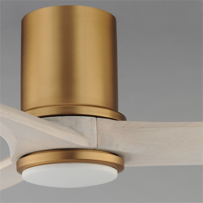 Maxim Lighting Woodwind 1Lt 10.5" Indoor Ceiling Fan, Brs/Wht
