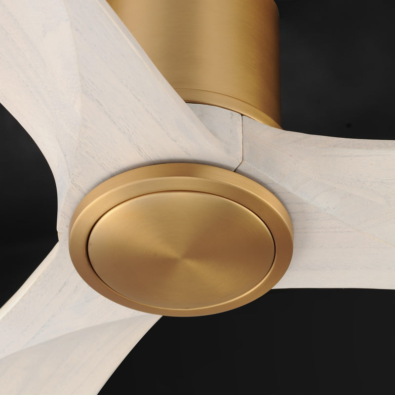 Maxim Lighting Woodwind 1Lt 10.5" Indoor Ceiling Fan, Brs/Wht