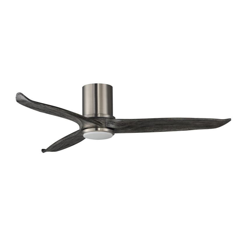 Maxim Lighting Woodwind 1Lt 10.5" Indoor Ceiling Fan, Nickel/White