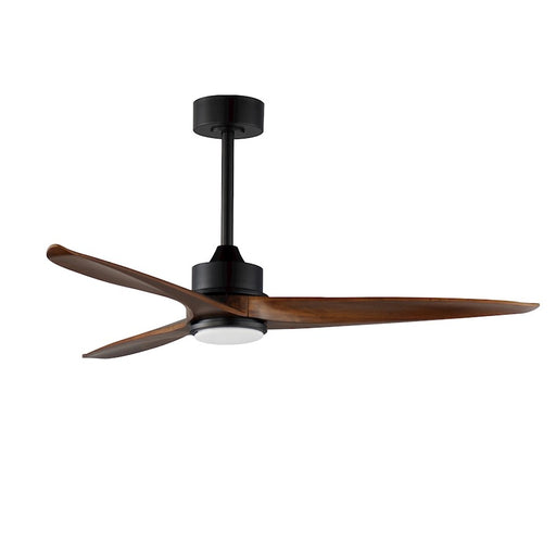 Maxim Lighting Woodwind 1Lt 52" Solid Wood Blade Fan/LED Kit, Black