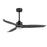 Maxim Lighting Woodwind 1Lt 52" Indoor Ceiling Fan, Blk/Grey//Wht - 88831WTBKGWD