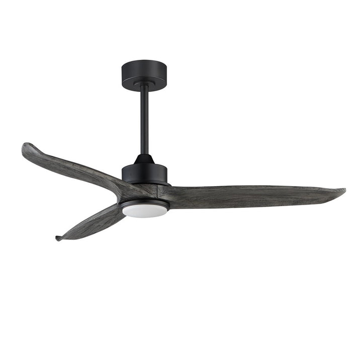 Maxim Lighting Woodwind 1Lt 52" Indoor Ceiling Fan, Blk/Grey//Wht - 88831WTBKGWD