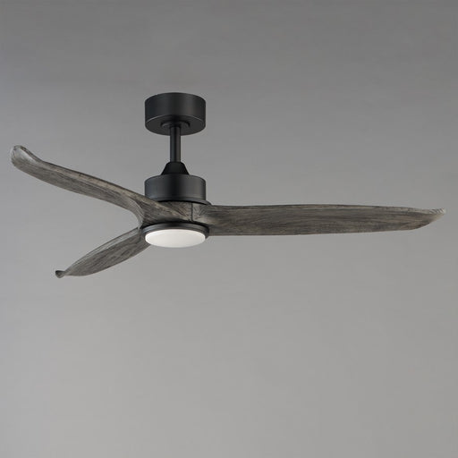 Maxim Lighting Woodwind 1Lt 52" Indoor Ceiling Fan, Blk/Grey//Wht