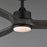 Maxim Lighting Woodwind 1Lt 52" Indoor Ceiling Fan, Blk/Grey//Wht