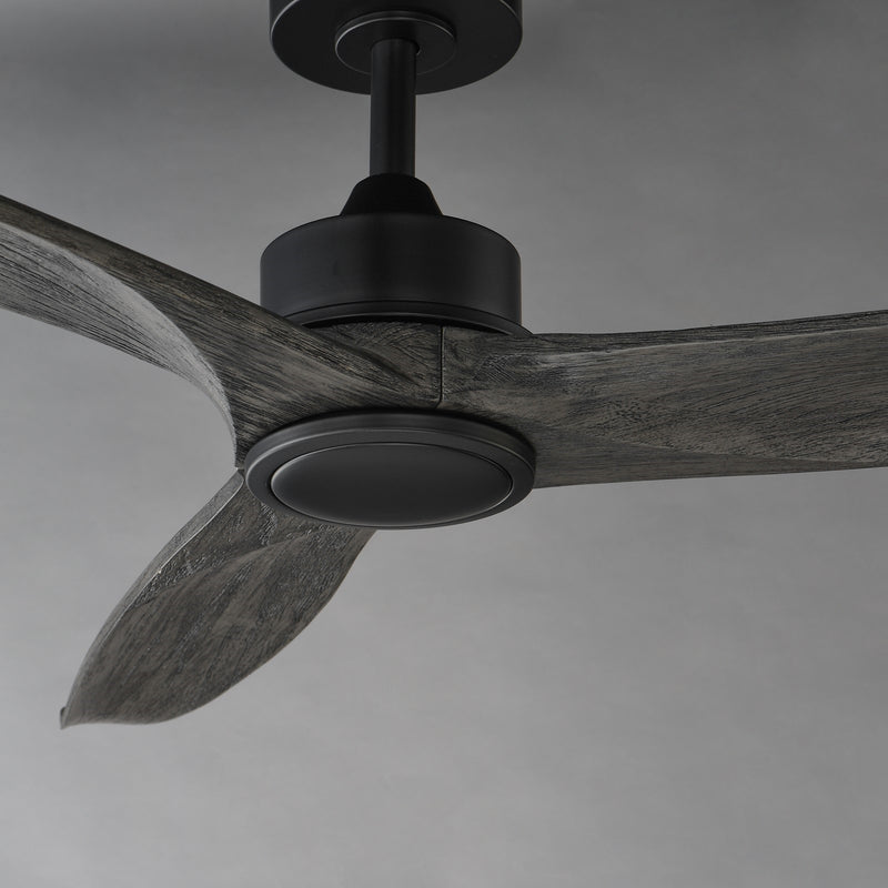 Maxim Lighting Woodwind 1Lt 52" Indoor Ceiling Fan, Blk/Grey//Wht