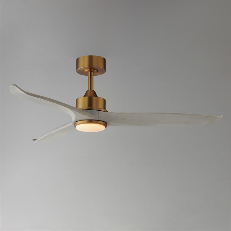 Maxim Lighting Woodwind 1Lt 52" Indoor Ceiling Fan, Brass/White