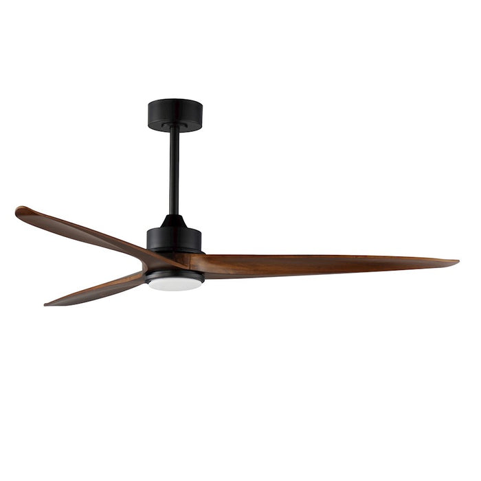 Maxim Lighting Woodwind 1Lt 72" Solid Wood Blade Fan/LED Kit, Black - 88833BK