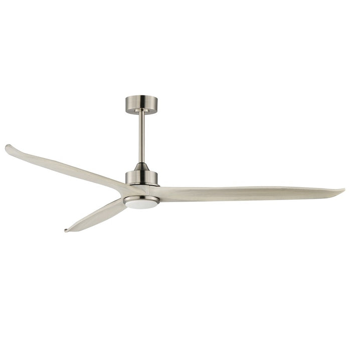Maxim Lighting Woodwind 1Lt 72" Indoor Ceiling Fan, Nickel/White - 88833SNWWT