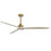 Maxim Lighting Woodwind 1Lt 72" Indoor Ceiling Fan, Brass/White - 88833WTNABWWT