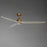 Maxim Lighting Woodwind 1Lt 72" Indoor Ceiling Fan, Brass/White