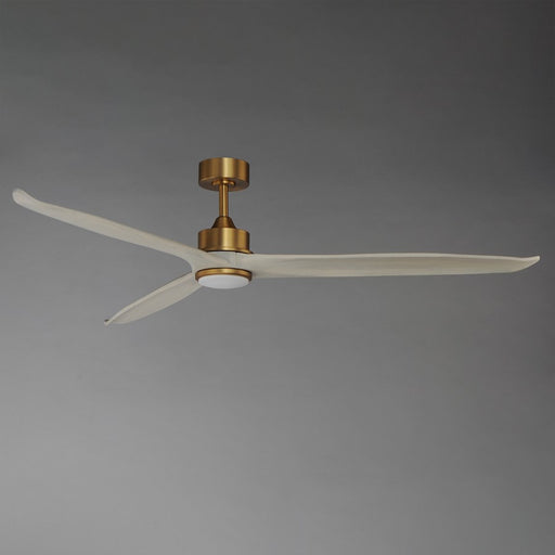 Maxim Lighting Woodwind 1Lt 72" Indoor Ceiling Fan, Brass/White