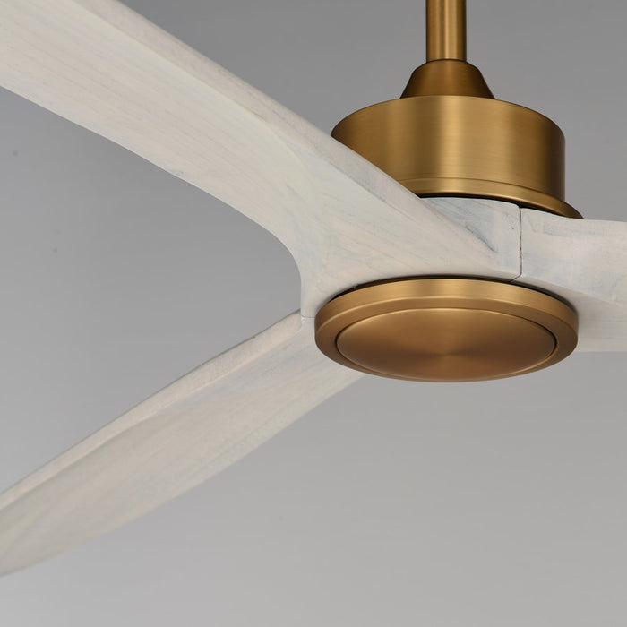 Maxim Lighting Woodwind 1Lt 72" Indoor Ceiling Fan, Brass/White